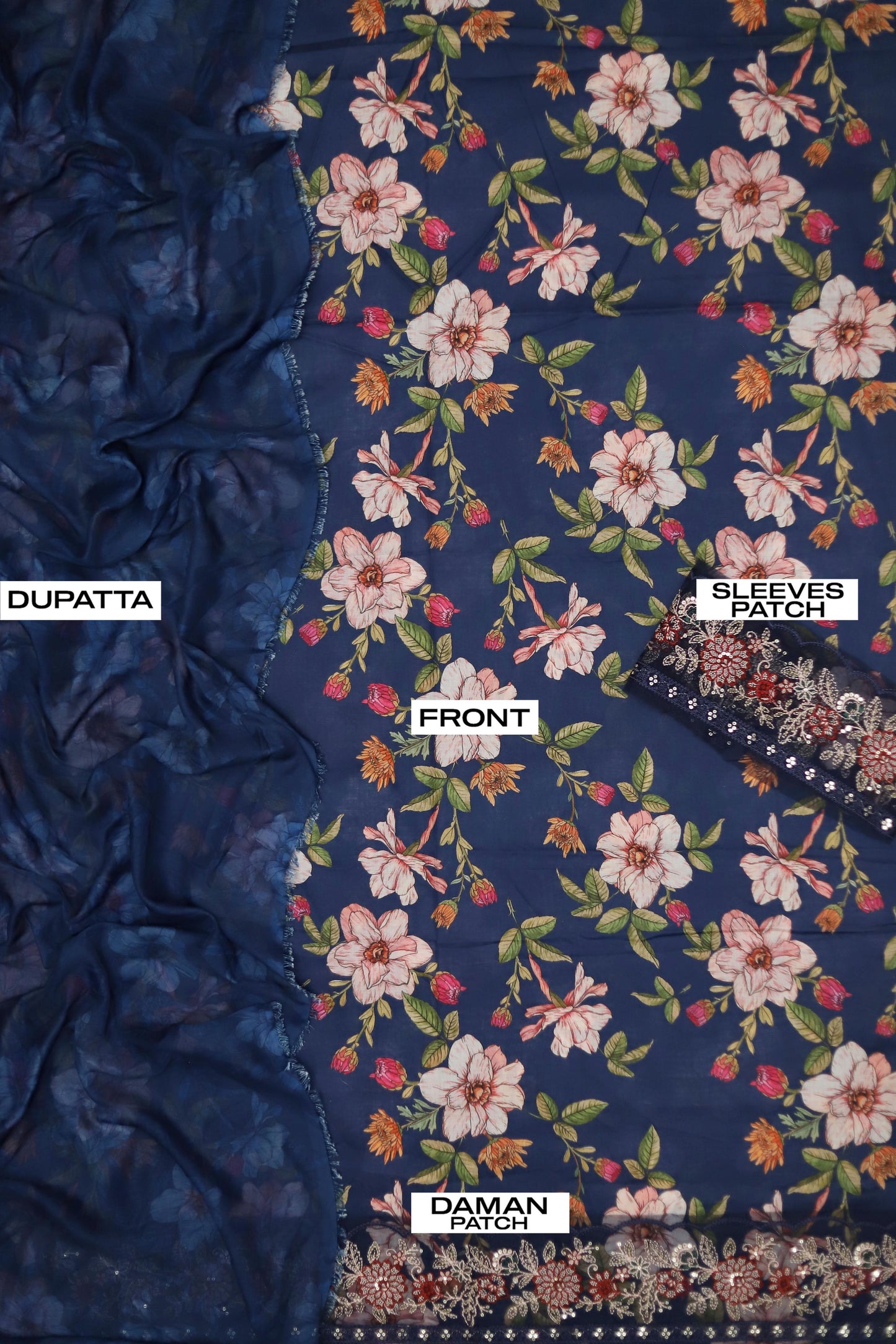 3-PC UNSITCHED LANWN EMBROIDERY | EID OFFER MARIA B