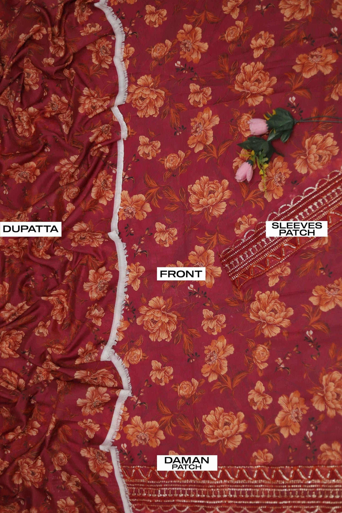 3-PC UNSITCHED PRINT LANWN EMBROIDERY | EID OFFER MARIA B