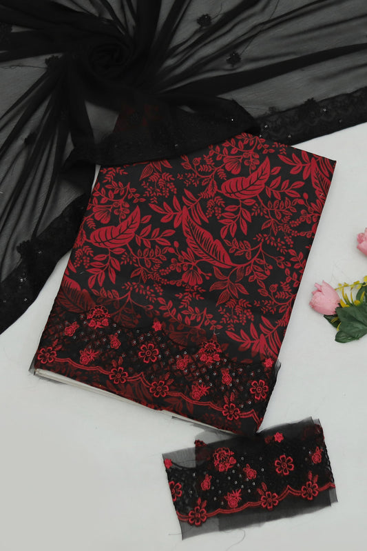 3-PC UNSITCHED PRINT LANWN EMBROIDERY | EID OFFER MARIA B