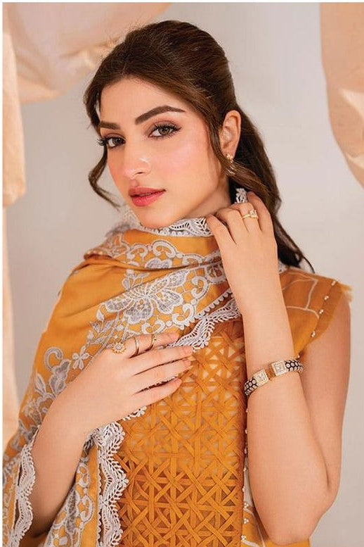 3PC PRINTED & EMBROIDERED LAWN SUIT WITH READY-TO-WEAR DUPATTA | EID OFFER ASIFA AND NABEEL