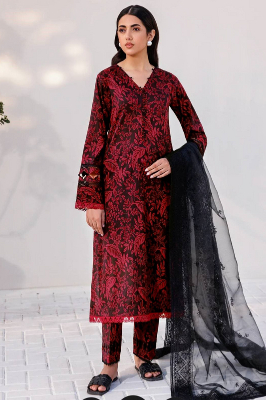 3-PC UNSITCHED PRINT LANWN EMBROIDERY | EID OFFER MARIA B
