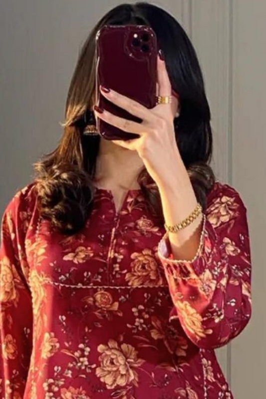 3-PC UNSITCHED PRINT LANWN EMBROIDERY | EID OFFER MARIA B